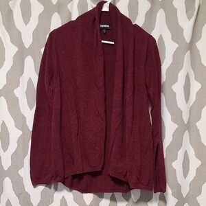 Express Deep Red Women's Cardigan